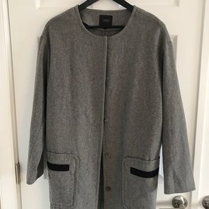 Guess Wool Jacket- Gray-Size S